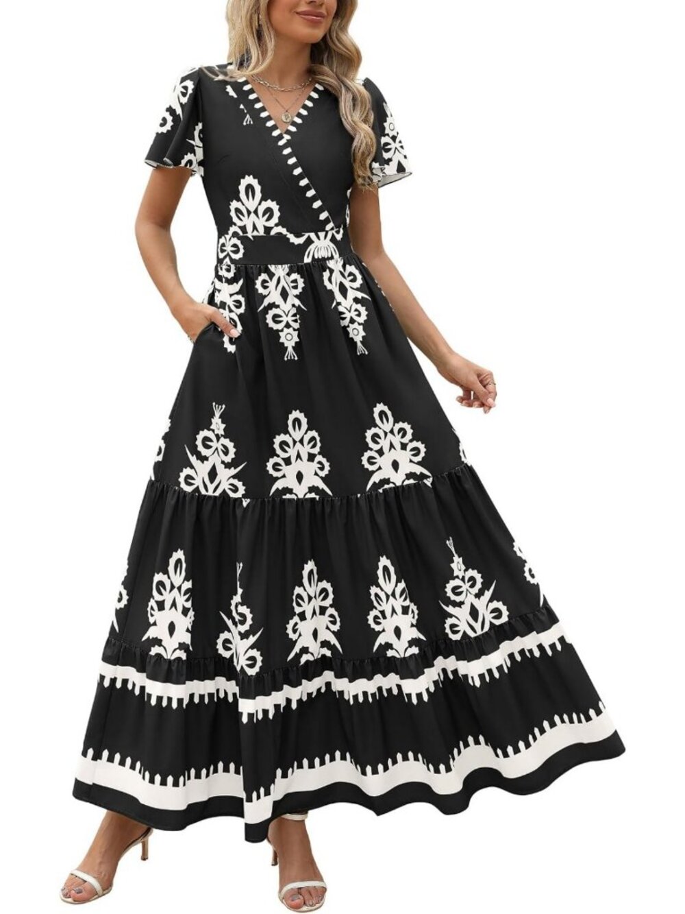 Floral Boho Maxi Dress for Women | Summer Beach Dress | Casual Elegant Style